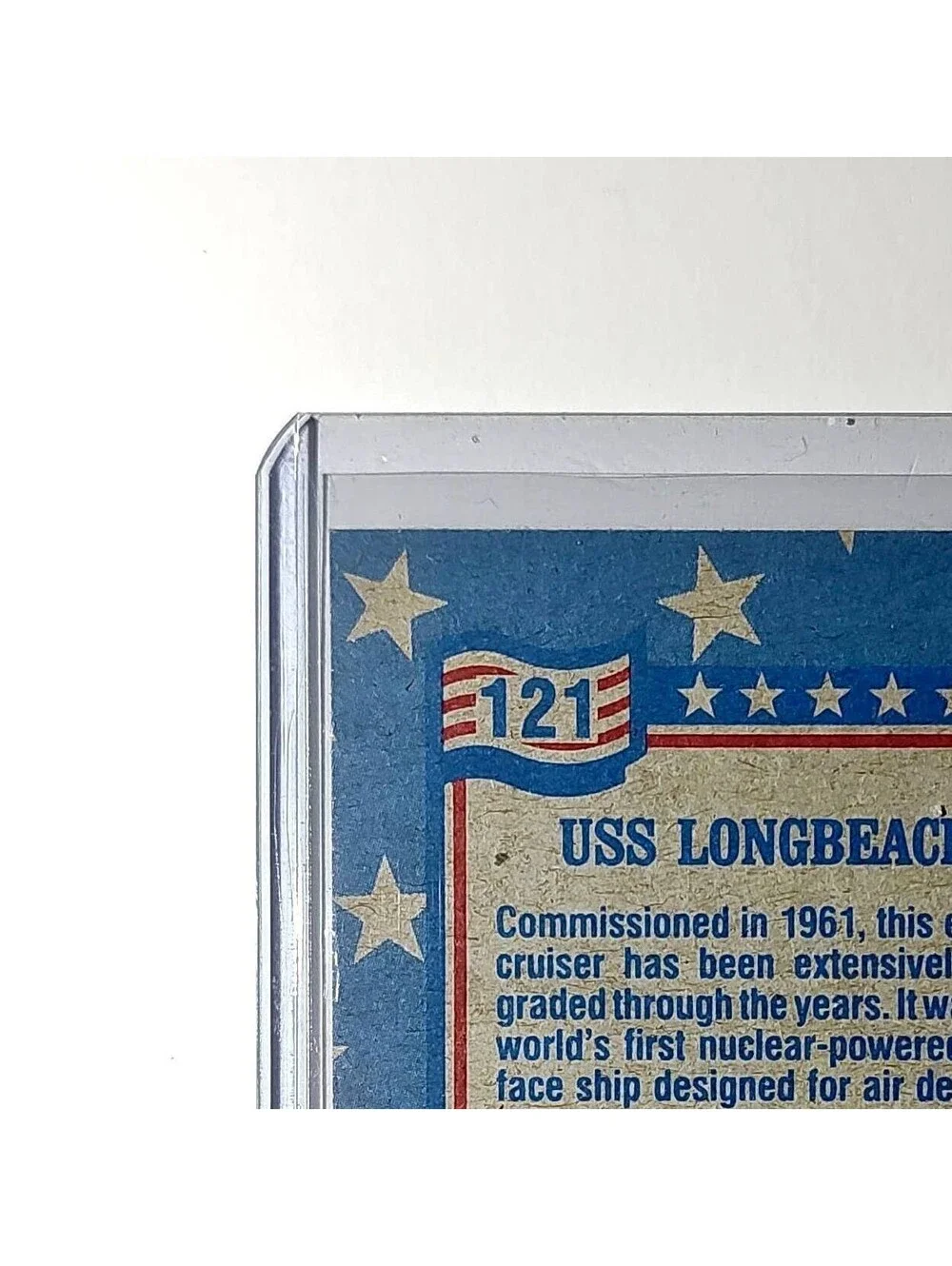 USS Long Beach 1991 Topps Desert Storm #121 Card